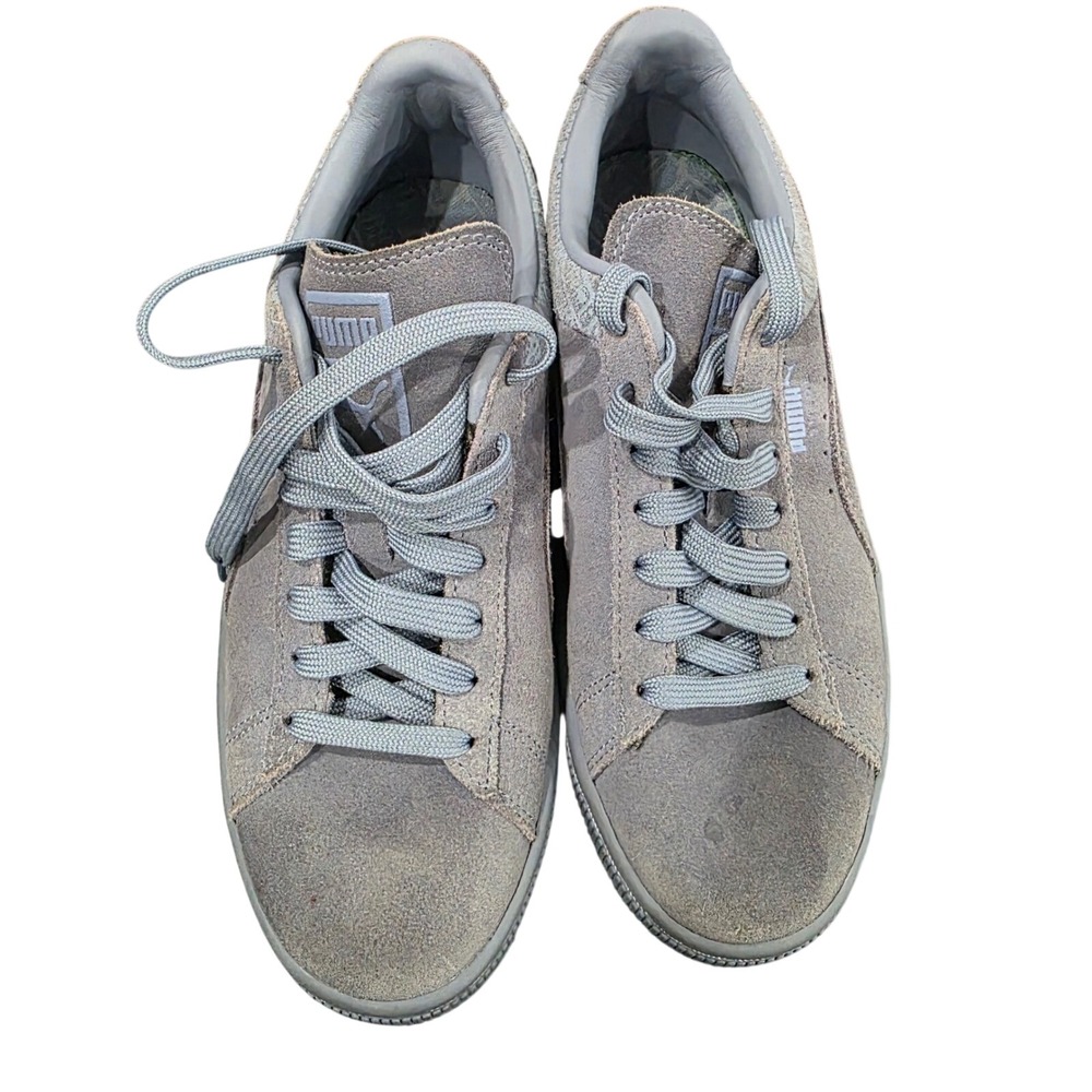 Puma Suede Classic Womens Grey Low Top Sneakers 363056 09 Size 8